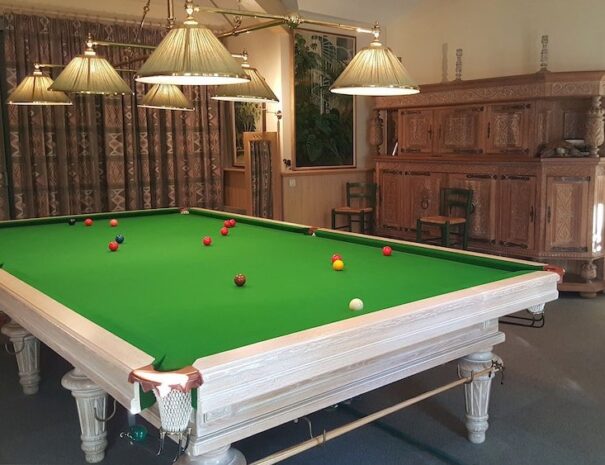 full size snooker table at Maison Caprera