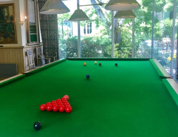 Snooker table view