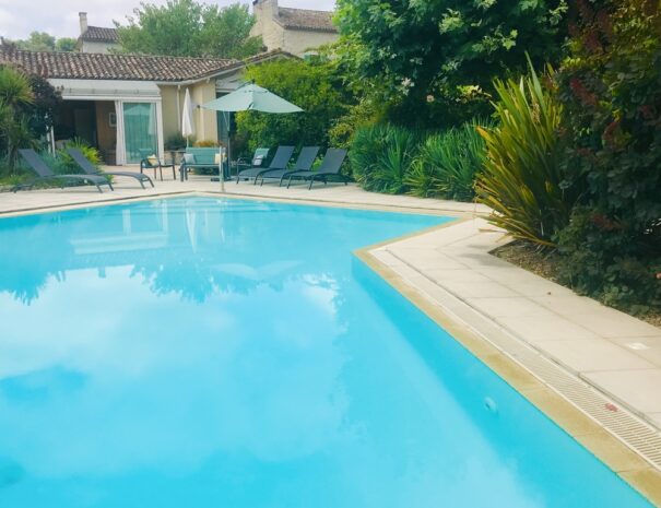 Large saltwater pool